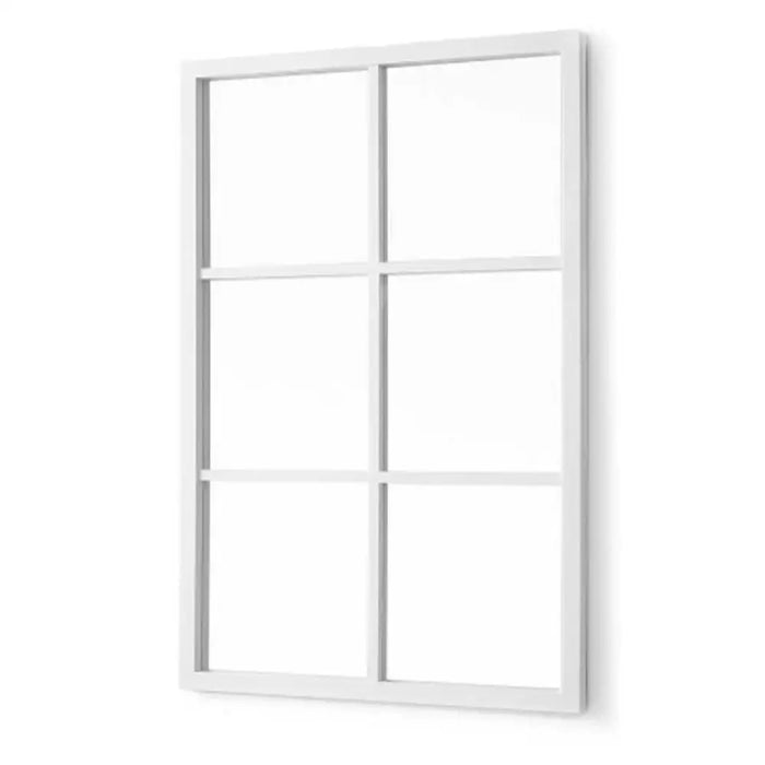 Wall mirror Gift Decor White Squares 70 x 47 x 2 cm (6 Units) - Декорация и Осветление<<<Дом