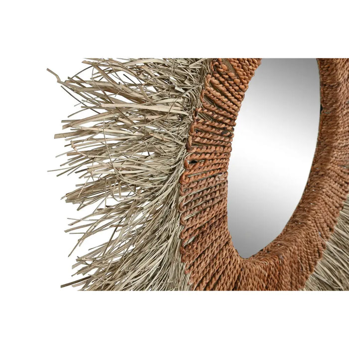 Wall mirror Home ESPRIT Brown Natural Tropical 130 x 17 x 130 cm - Декорация и Осветление<<<Дом