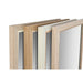 Wall mirror Home ESPRIT White Brown Beige Grey 66 x 2 x 92 cm (4 Units) - Декорация и Осветление<<<Дом