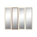 Wall mirror Home ESPRIT White Brown Beige Grey Crystal polystyrene 36 x 2 x 125 cm (4 Units) - Декорация и