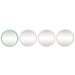 Wall mirror Home ESPRIT White Green Pink Lilac 44 x 3 x 44 cm (4 Units) - Декорация и Осветление<<<Дом