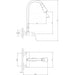 WALL MIXER FOR KITCHEN INTER CERAMIC LINNI BEIGE - Смесители за кухня<<<Кухня<<<Praktiker&&&Смесители за