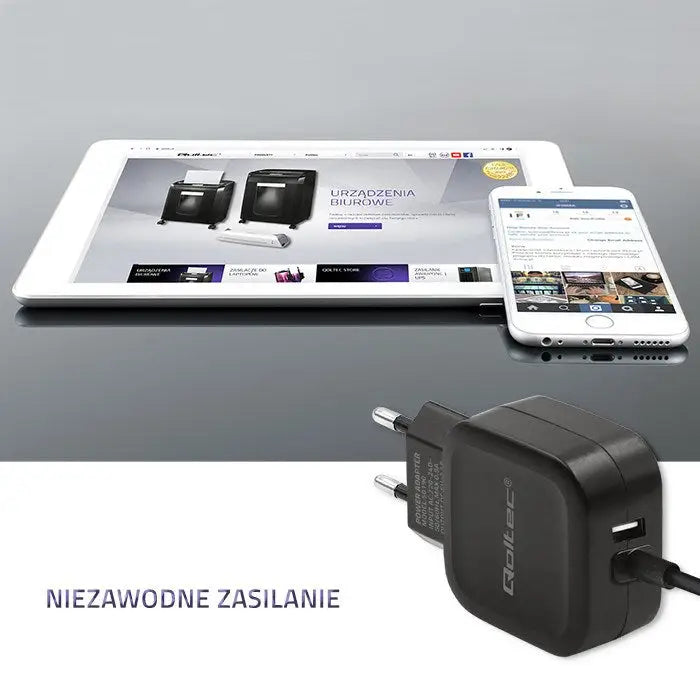 Wall-mounted Rack Cabinet Qoltec 50190 - Tablets - ChargersTAB-LAD<<<TabletsTAB<<<ActionPL&&&Компютър Мрежи и