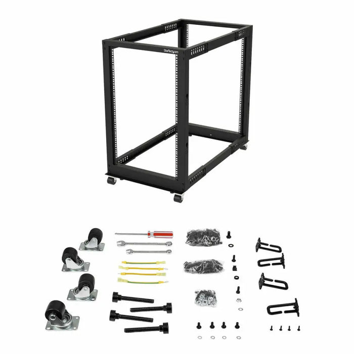Wall-mounted Rack Cabinet Startech 4POSTRACK18U - Компютър Мрежи и компоненти<<<Компютри|