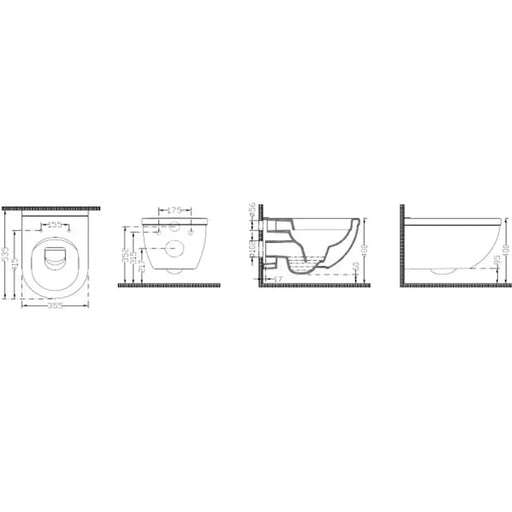 WALL-MOUNTED TOILET WITH BIDET DURA SIRIUS - Тоалетни чинии<<<Санитарна керамика и аксесоари<<<Баня<<<Praktiker