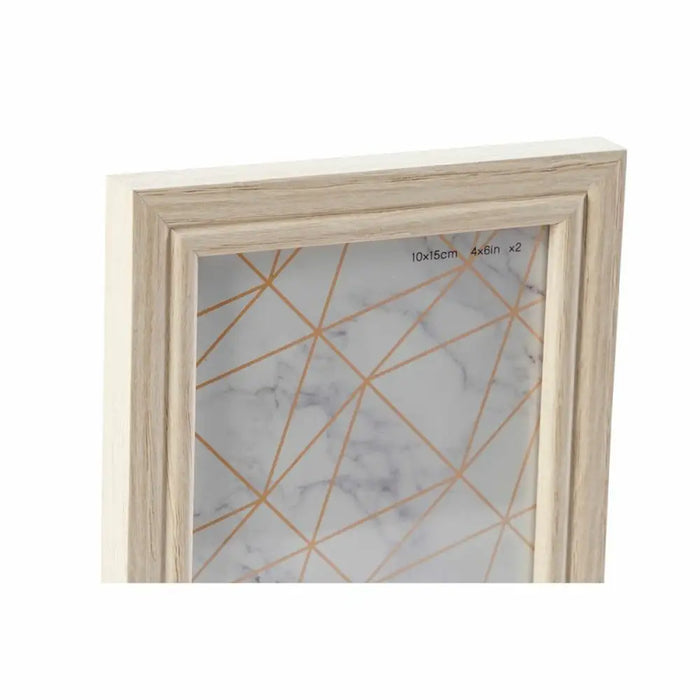 Wall photo frame DKD Home Decor 32,5 x 1,5 x 45 cm Crystal Natural Green MDF Wood Scandinavian - Декорация и