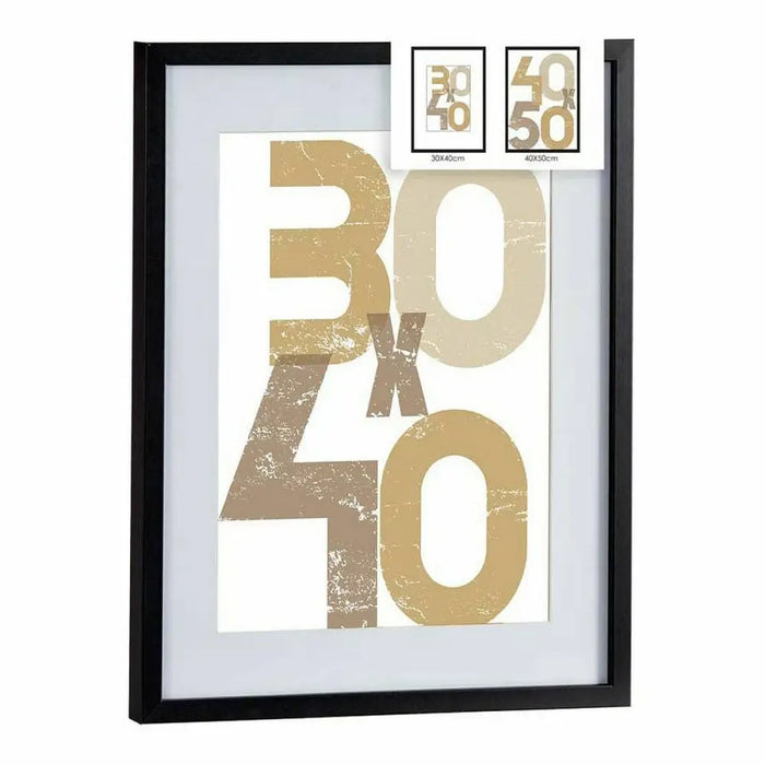 Wall photo frame Gift Decor Black Plastic MDF Wood 40 x 50 cm (6 Units) - Декорация и Осветление<<<Дом