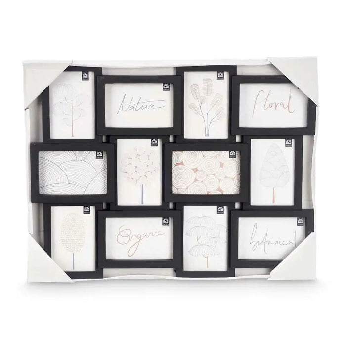 Wall photo frame Gift Decor Black polypropylene (4 Units) - Декорация и Осветление<<<Дом Градина<<<BigBuy&&&Рамки за