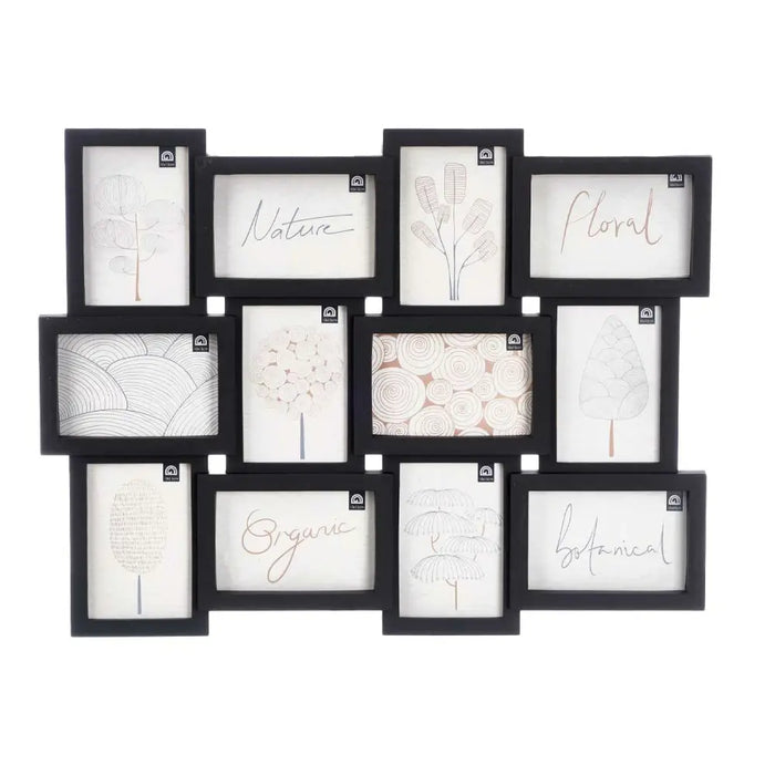 Wall photo frame Gift Decor Black polypropylene (4 Units) - Декорация и Осветление<<<Дом Градина<<<BigBuy&&&Рамки за