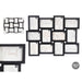 Wall photo frame Gift Decor Black polypropylene (4 Units) - Декорация и Осветление<<<Дом Градина<<<BigBuy&&&Рамки за