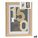 Wall photo frame Gift Decor Natural Glass MDF Wood 18 x 24 cm (6 Units) - Декорация и Осветление<<<Дом