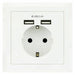 Wall Plug with 2 USB Ports TooQ 10.35.0010 5V/2.4A White 2,4 A - Компютър Мрежи и компоненти<<<Компютри|