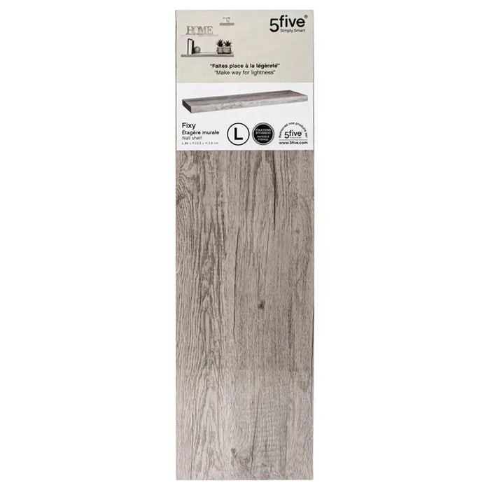 WALL SHELF EKO 80X23.5X3.8CM GRAY OAK - Етажерки и рафтове<<<Мебели и обков<<<Мебели и интериор<<<Praktiker