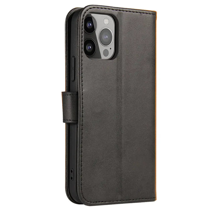 Wallet Case with Stand for iPhone 15 Pro Magnet Case - Black - Cell phone cases and covers<<<HurtelXML