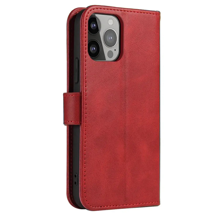 Wallet Case with Stand for iPhone 15 Pro Magnet Case - Red - Cell phone cases and covers<<<HurtelXML