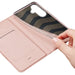 Wallet case with stand for Samsung Galaxy S23 FE Dux Ducis Skin Pro - pink - Cell phone cases and covers<<<HurtelXML