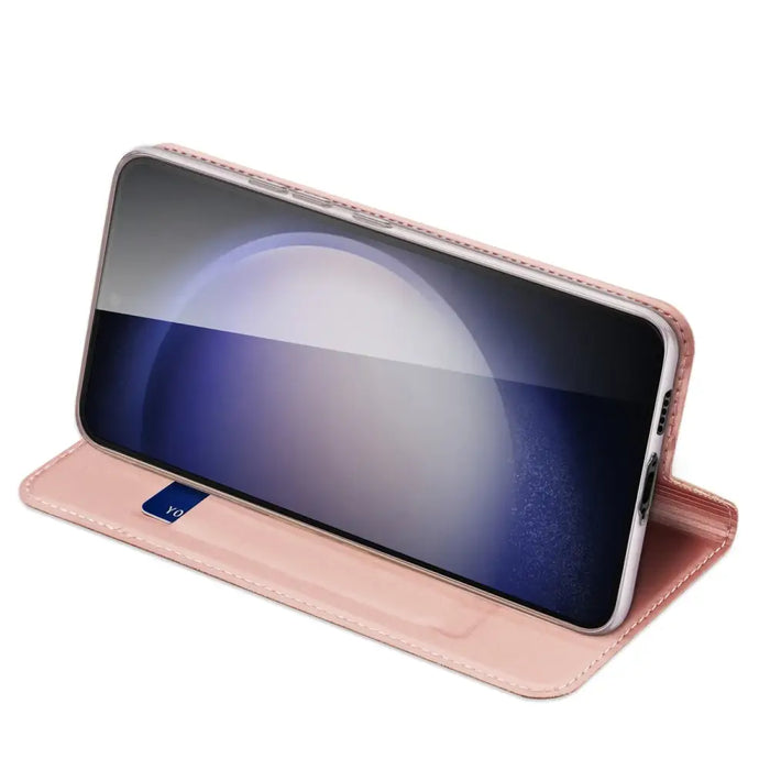 Wallet case with stand for Samsung Galaxy S23 FE Dux Ducis Skin Pro - pink - Cell phone cases and covers<<<HurtelXML