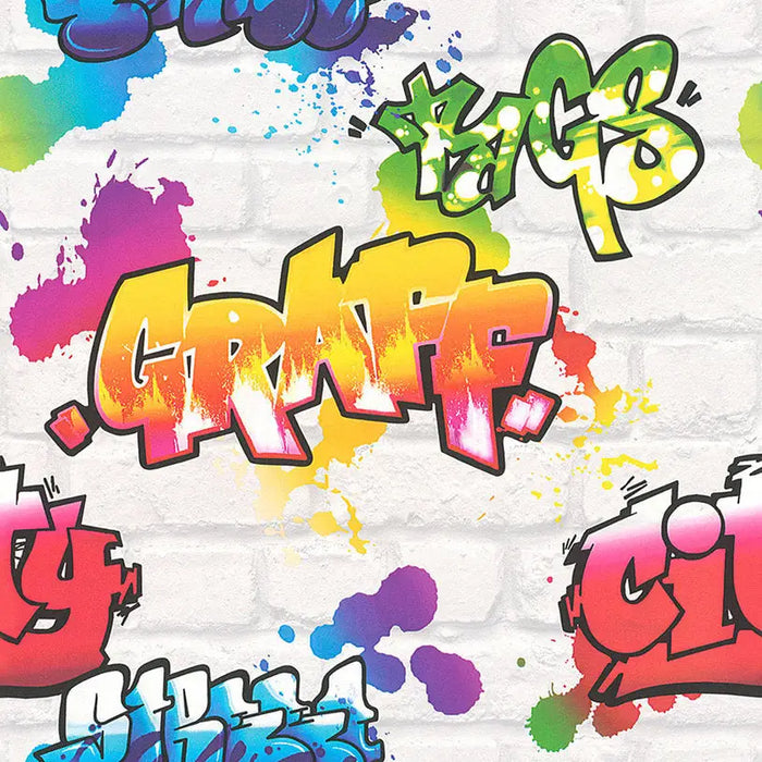 WALLPAPER DUPLEX MOOD COLORFUL GRAFFITI - Тапети<<<Тапети и фототапети<<<Мебели и