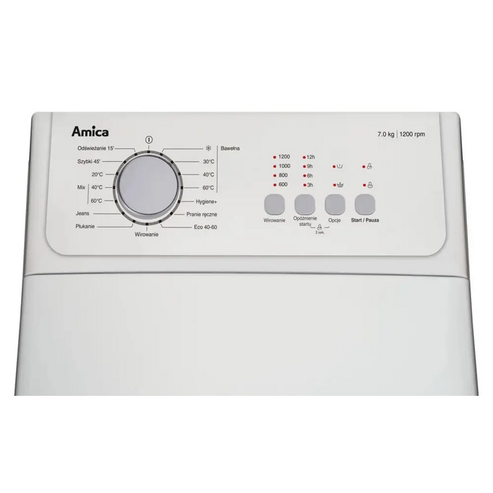 WASHING MACHINE AMICA AGA3T712ANI - Freestanding washing machinesAGD-PRW<<<Home Appliance - ProductsAGD<<<ActionPL