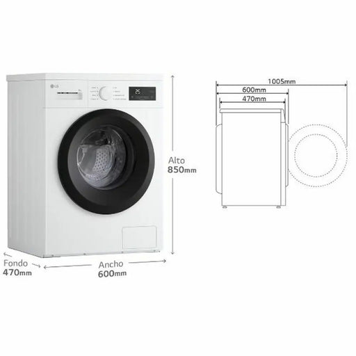 Washing machine LG 1400 rpm 8 kg - Почистване Прахосмукачки И Гладене<<<Дом Градина<<<BigBuy&&&Сушилни ютии и
