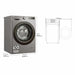 Washing machine LG F4WR5009A6M 60 cm 1400 rpm 9 kg - Почистване Прахосмукачки И Гладене<<<Дом