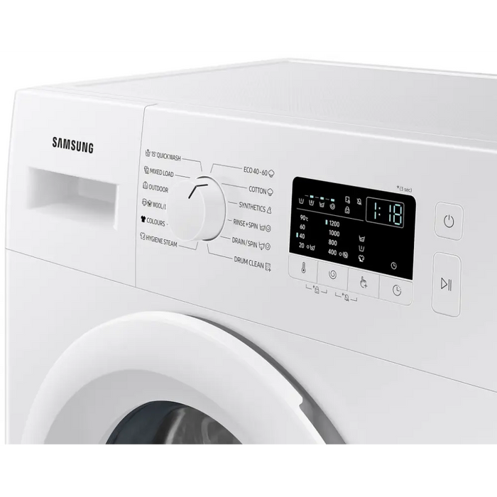 Washing machine SAMSUNG WW60A3120WE/LE 6 kg 1200 rpm Hygiene Steam - Перални с предно зареждане<<<Перални<<<Едра бяла