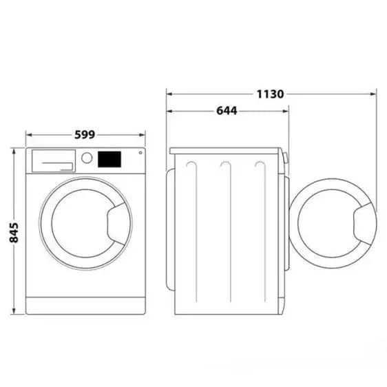 Washing machine WHIRLPOOL Supreme Silence W6 W945WB EE 9 kg 1400 rpm. - Перални с предно зареждане<<<Перални<<<Едра