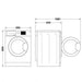 Washing machine with dryer WHIRLPOOL FFWDB 976258 SV EE 9/7 kg FreshCare+ 1600 rpm. - Перални със