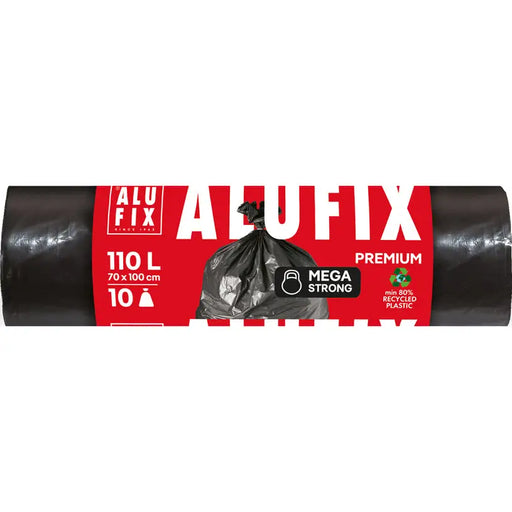 WASTE BAGS 110L 10 PCS ALUFIX MEGA STRONG - Кошове и торби за отпадъци<<<Домашни потреби<<<Кухня<<<Praktiker