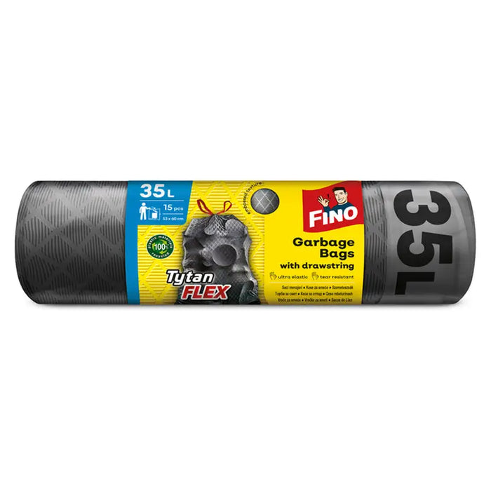 WASTE BAGS 35L 12PCS FINO TYTAN FLEX - Кошове и торби за отпадъци<<<Домашни потреби<<<Кухня<<<Praktiker