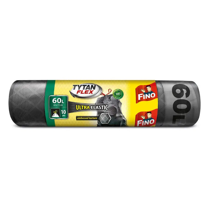 WASTE BAGS 60L 10 PCS FINO TYTAN FLEX - Кошове и торби за отпадъци<<<Домашни потреби<<<Кухня<<<Praktiker