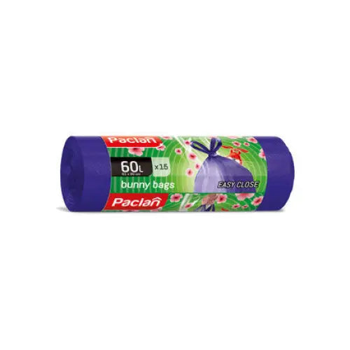 WASTE BAGS 60L 15 PCS PACLAN BUNNY - Кошове и торби за отпадъци<<<Домашни потреби<<<Кухня<<<Praktiker