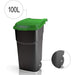 WASTE BIN 100L GARDEN ATLAS ROTHO - Кошове и торби за отпадъци<<<Домашни потреби<<<Кухня<<<Praktiker