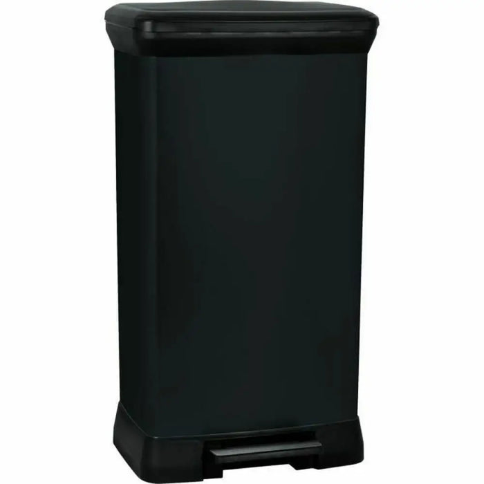 Waste bin Curver Black 50 L Metal Plastic - Почистване Прахосмукачки И Гладене<<<Дом Градина<<<BigBuy&&&Други продукти