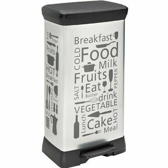 Waste bin Curver CEN-45916 Silver Metal 50 L - Почистване Прахосмукачки И Гладене<<<Дом Градина<<<BigBuy&&&Други