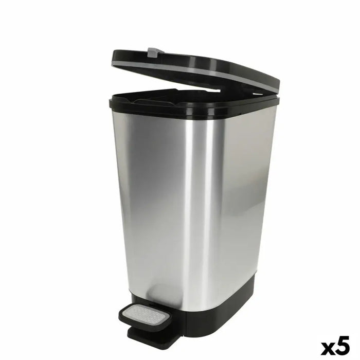 Waste bin Curver Grey Plastic 6 L (5 Units) - Почистване Прахосмукачки И Гладене<<<Дом Градина<<<BigBuy&&&Други