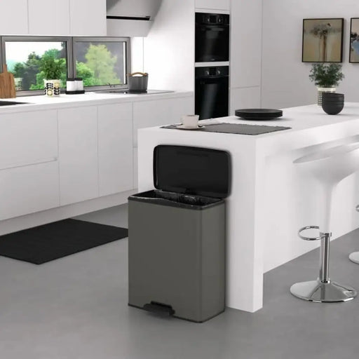 Waste bin Curver Grey - Почистване Прахосмукачки И Гладене<<<Дом Градина<<<BigBuy&&&Други продукти за