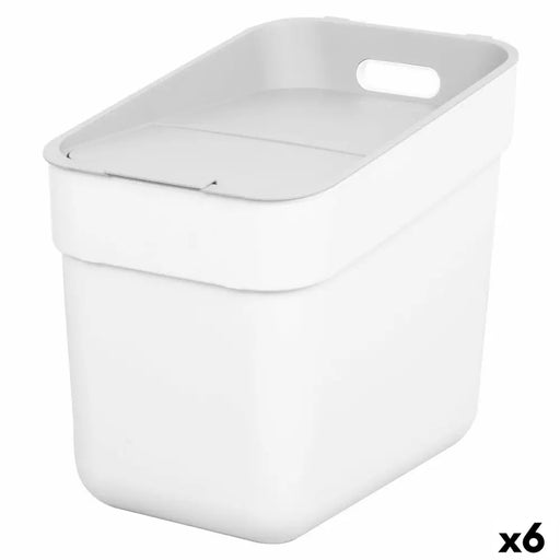 Waste bin Curver White Plastic 20 L (6 Units) - Почистване Прахосмукачки И Гладене<<<Дом Градина<<<BigBuy&&&Други
