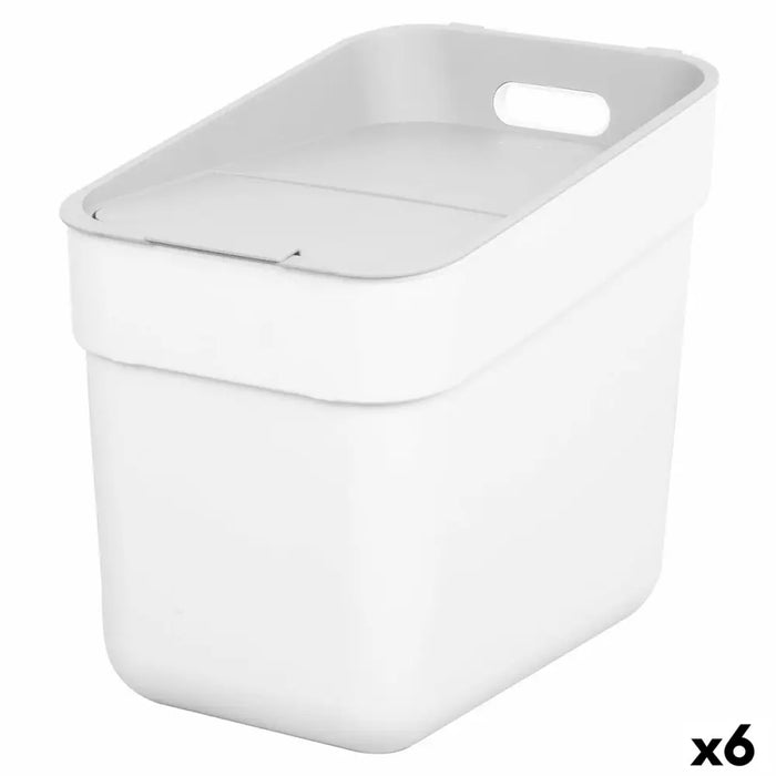 Waste bin Curver White Plastic 20 L (6 Units) - Почистване Прахосмукачки И Гладене<<<Дом Градина<<<BigBuy&&&Други