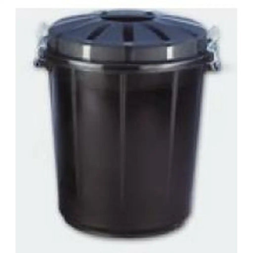 Waste bin Denox 70 L Black Plastic - Почистване Прахосмукачки И Гладене<<<Дом Градина<<<BigBuy&&&Други продукти за