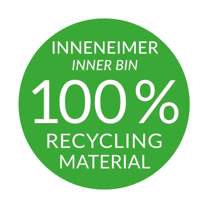 Waste bin Hailo Compact-Box Steel 15 L Black Grey Integrable - Почистване Прахосмукачки И Гладене<<<Дом