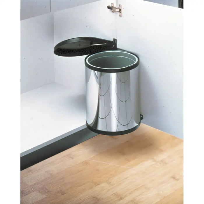 Waste bin Hailo Compact-Box Steel 15 L Black Grey Integrable - Почистване Прахосмукачки И Гладене<<<Дом