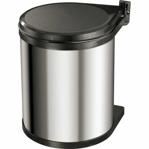 Waste bin Hailo Compact-Box Steel 15 L Black Grey Integrable - Почистване Прахосмукачки И Гладене<<<Дом
