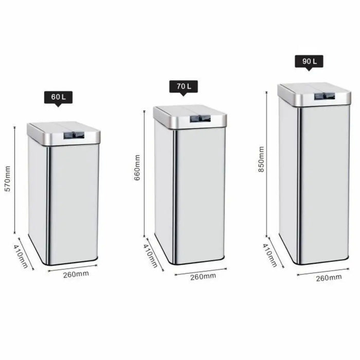 Waste bin Kitchen Move Grey 70 L - Почистване Прахосмукачки И Гладене<<<Дом Градина<<<BigBuy&&&Други продукти за