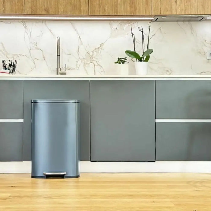 Waste bin Kitchen Move Grey Stainless steel 50 L - Други продукти за почистване<<<Почистване Прахосмукачки И