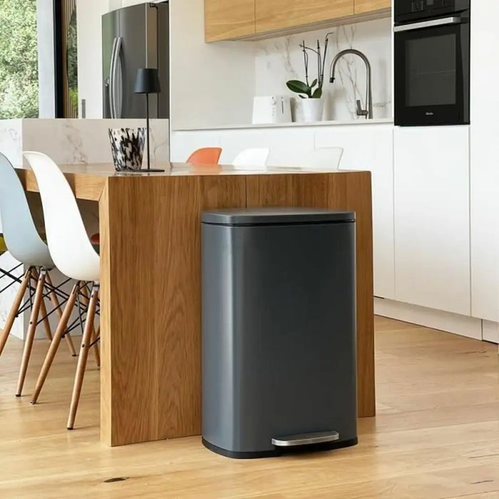 Waste bin Kitchen Move Grey Stainless steel 50 L - Други продукти за почистване<<<Почистване Прахосмукачки И