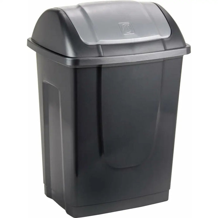 Waste bin Mondex Recycled plastic 10 L Anthracite - Почистване Прахосмукачки И Гладене<<<Дом Градина<<<BigBuy&&&Други