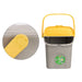 Waste bin Stefanplast ECOWAY Yellow Grey polypropylene 28 L Stackable (6 Units) - Почистване Прахосмукачки И