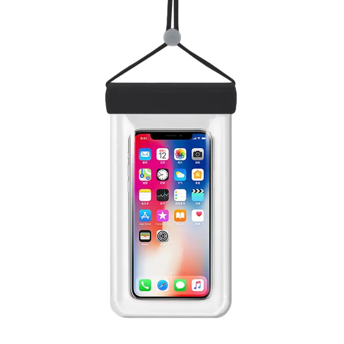 Waterproof case for phones up to 6.7’’ for the pool beach kayak seaside - black - Cell phone cases