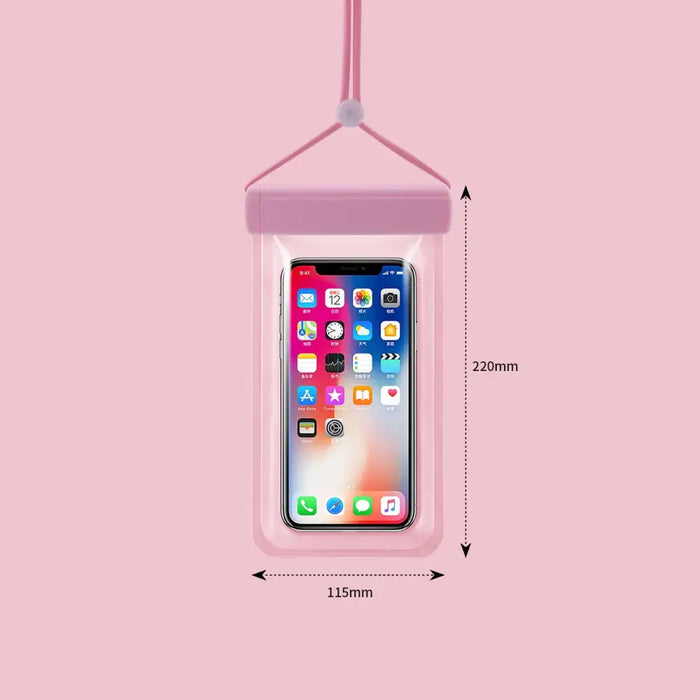 Waterproof case for phones up to 6.7’’ for the pool beach kayak seaside - black - Cell phone cases